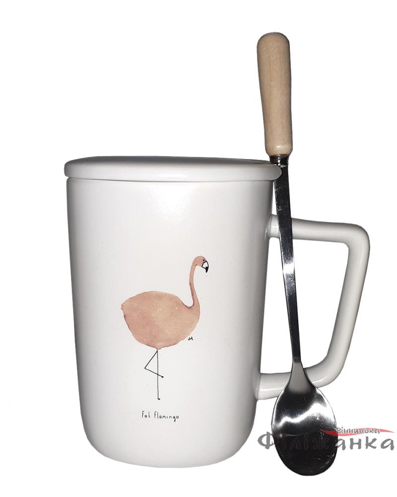 Кружка з кришкою і ложкою Great Coffee  Африкаанс 350 мл  (52733)