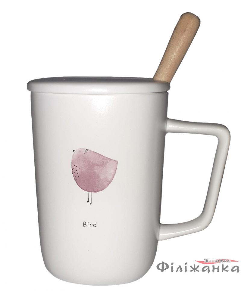 Кружка c крышкой и ложкой Great Coffee  Африкаанс 350 мл  (54368)