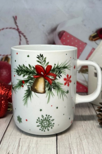 Чашка керамічна Різдвяні дзвоники 380 мл (60971)
