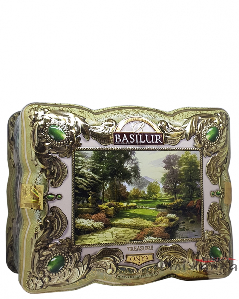 Чай зелений Basilur Скринька Онікс 100 г ж/б (56420)