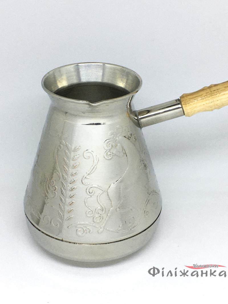 Турка медная Great Coffee Лошадь 500 мл Серебро (54889)