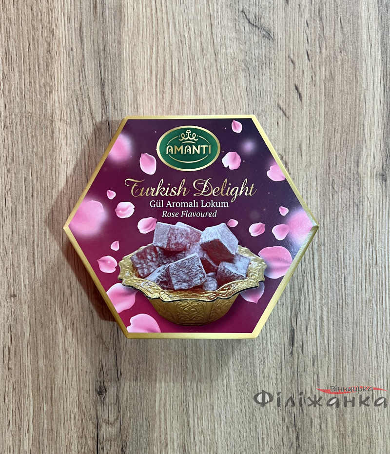 Рахат-лукум Amanti Gida Turkish Delight з ароматом Троянди 250 г (57948)