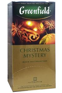 Чай Greenfield Christmas Mystery черный с пряностями и ароматом цитрусовых в пакетиках 25 шт х 1,5 г (685)