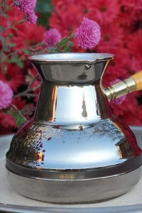 Турка медная ЧП Сторчай Оригинальной формы Черный никель 500 мл  (1375)