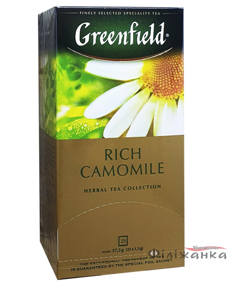 Чай Greenfield Rich Camomile трав'яний з ромашкою, яблуком і корицею в пакетиках 25 шт х 1,5 г (694)