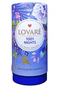 Чай Lovare 1001 ночь черный с зеленым с ароматом винограда 80 г (1409)
