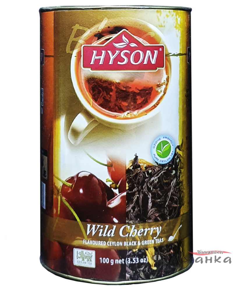 Чай Hyson чорний з зеленим з ароматом вишні  Wild Cherry 100 г (1073)