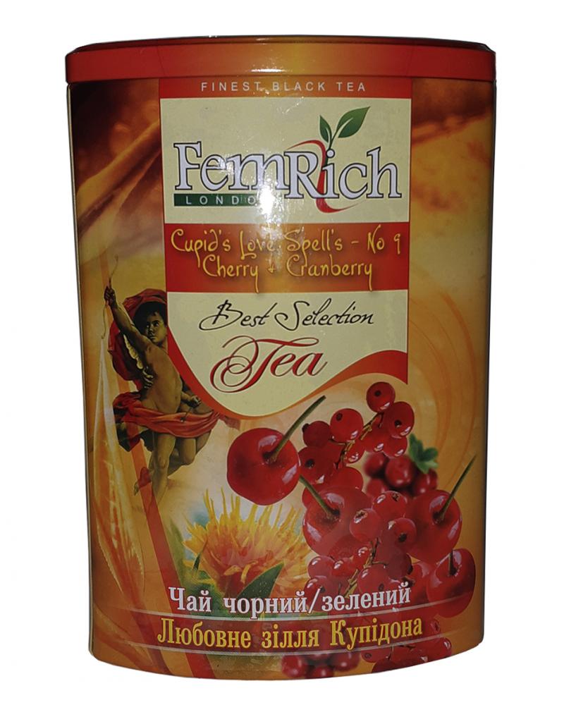 Чай FemRich Любовне зілля Купідона зелений з журавлиною 200 г (53370)