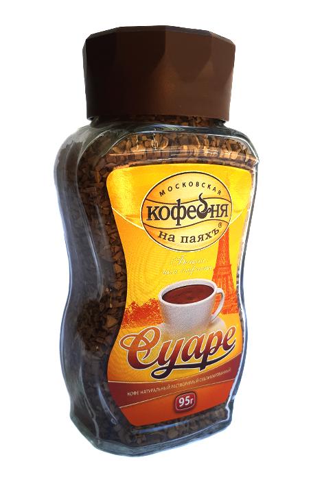 Кофе Кофейня на паяхъ Суаре растворимый 95 г в стеклянной банке (52564)