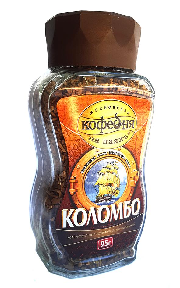 Кава Кофейня на паяхъ Коломбо розчинна 95 г в скляній банці (52563)