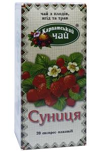 Карпатський чай Суниця в пакетиках 20 шт х 2 г (966)