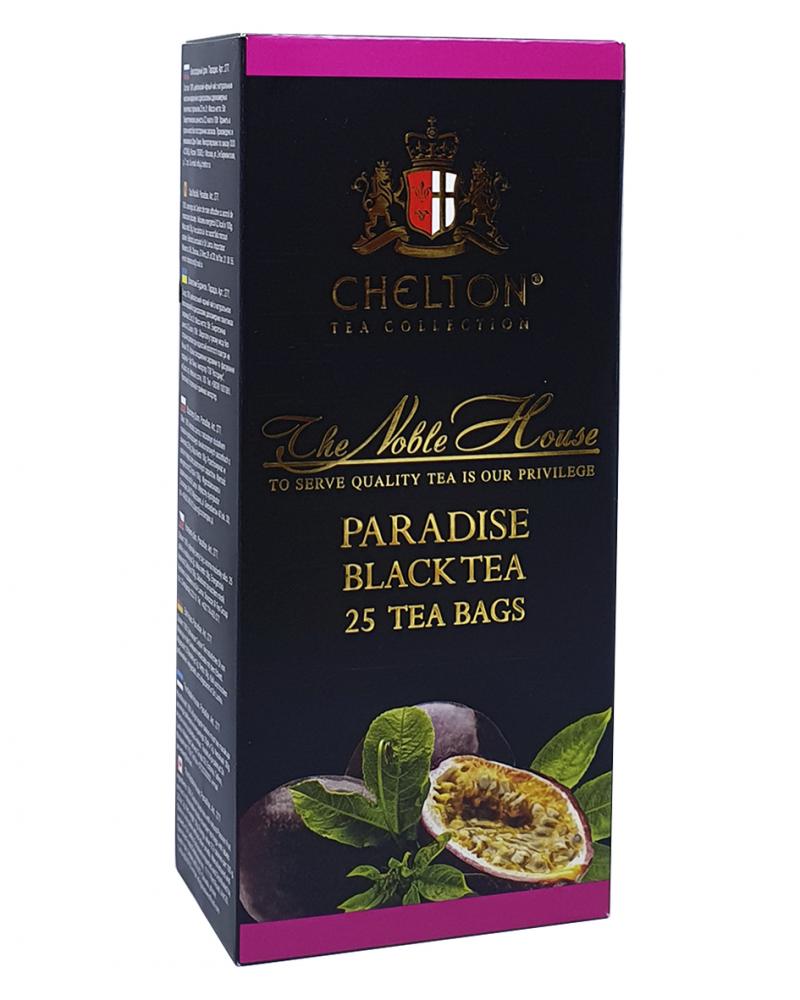Чай Chelton Благородний дім Paradise чорний в пакетиках з маракуйєю 25 шт х 2 г (53891)
