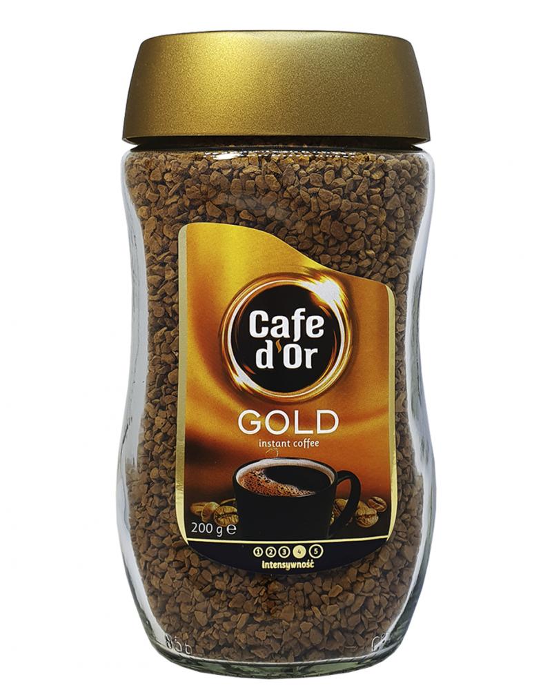 Кава Cafe d`Or Gold розчинна 200 г в скляній банці (185)