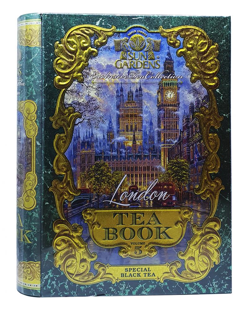 Чай Sun Gardens London Чайна книга Том 5 чорний з лимонником і м'ятою 100 г (53272)