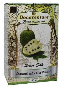 Чай Bonaventure Sour Sop Ганпаудер зелений з саусепом 100 г (1751)