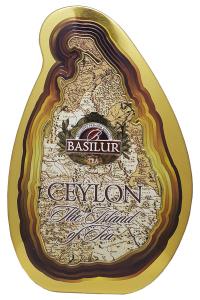 Чай Basilur черный Остров Цейлон Золотой в металлической банке100г (54910)