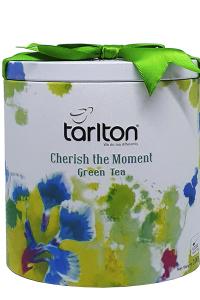 Чай Tarlton CHERISH the MOMENT Наслаждение зеленый цейлонский листовой ганпаудер в металлической банке 100 г (53242)