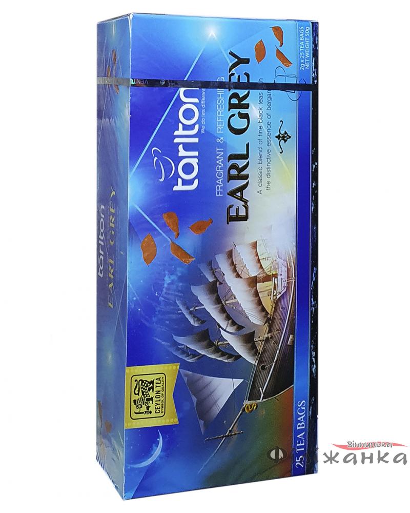 Чай черный Tarlton Earl Grey в пакетиках 25 шт х 2 г (54520)