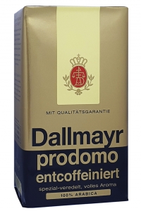 Кава Dallmayr Prodomo entcoffeiniert мелена без кофеїну 500 г (52051)