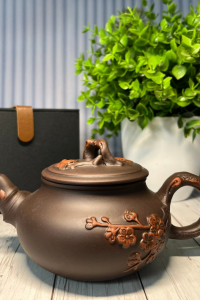 Чайник з ісинської глини Червоний Листок 450 мл (60572)