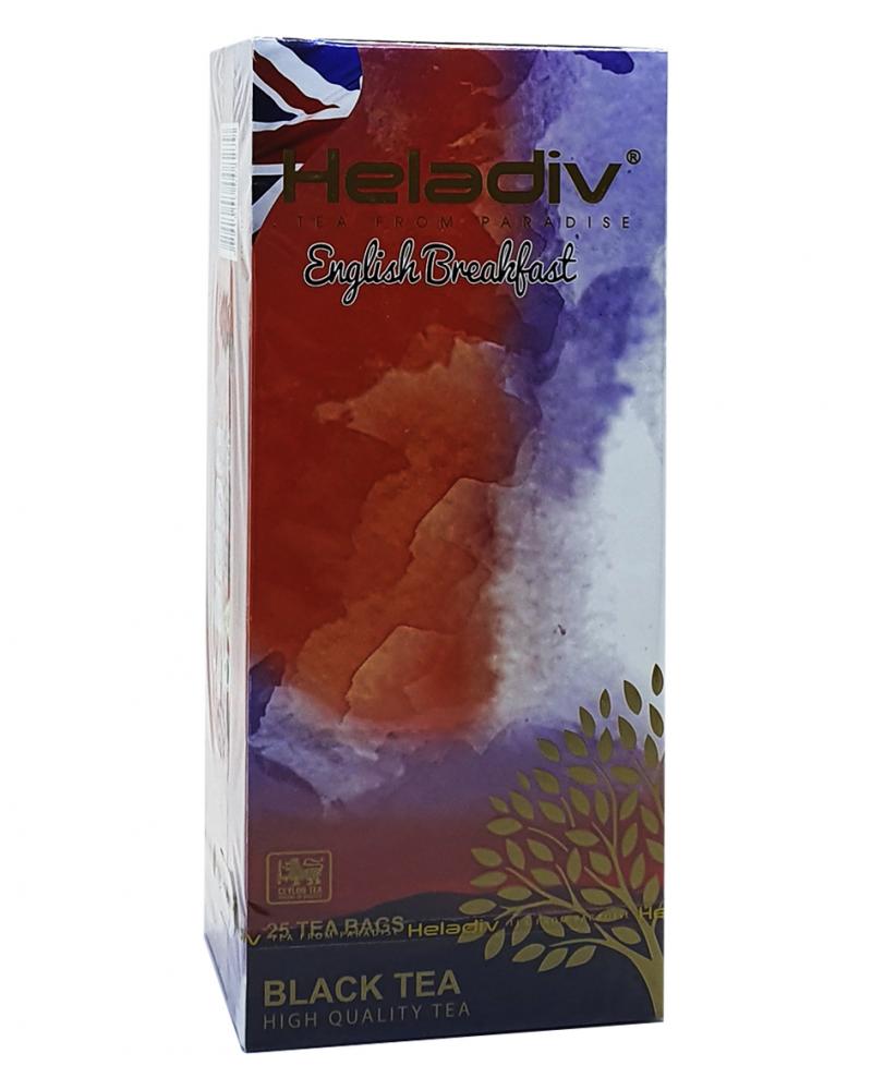 Чай чорний в пакетиках Heladiv English Breakfast 25 шт х 2 г (52031)