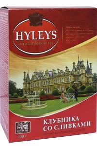 Чай Hyleys "Клубника со сливками" черный с ароматом клубники 100 г  (657)