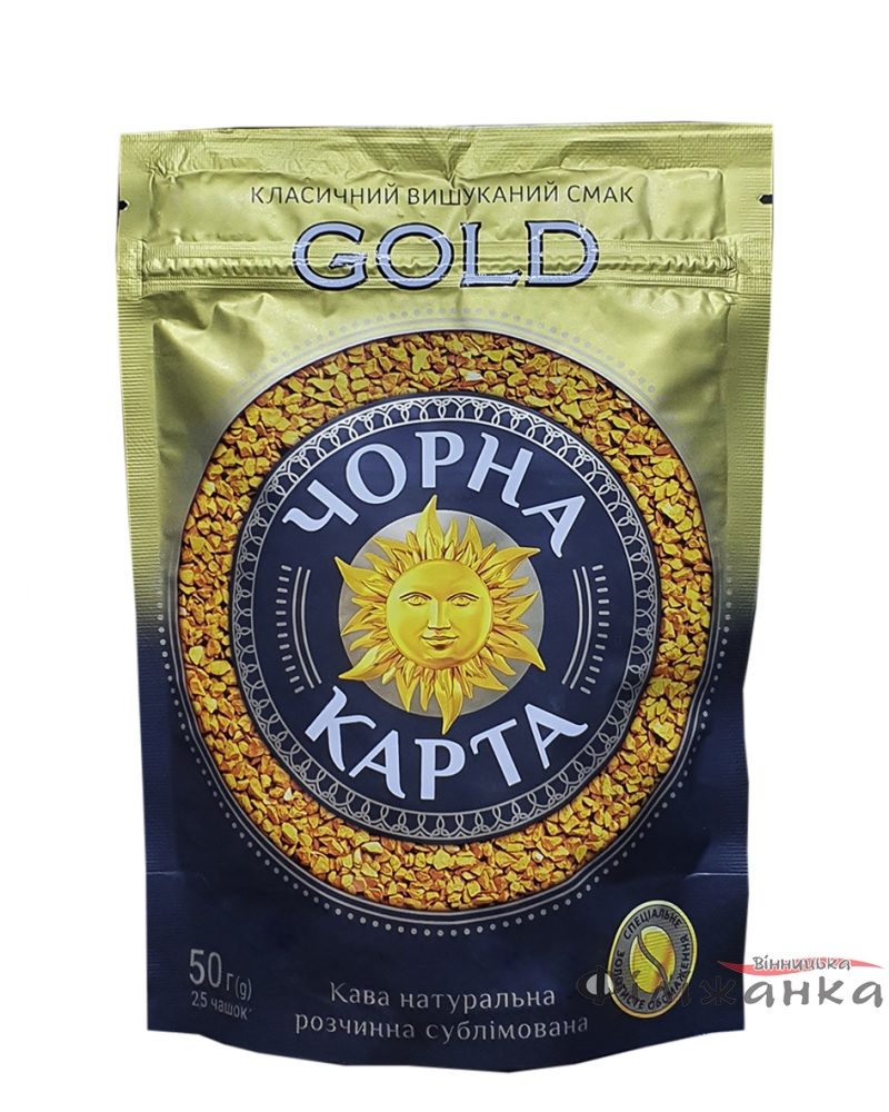 Кофе Чорна Карта Gold растворимый 50 г (53495)