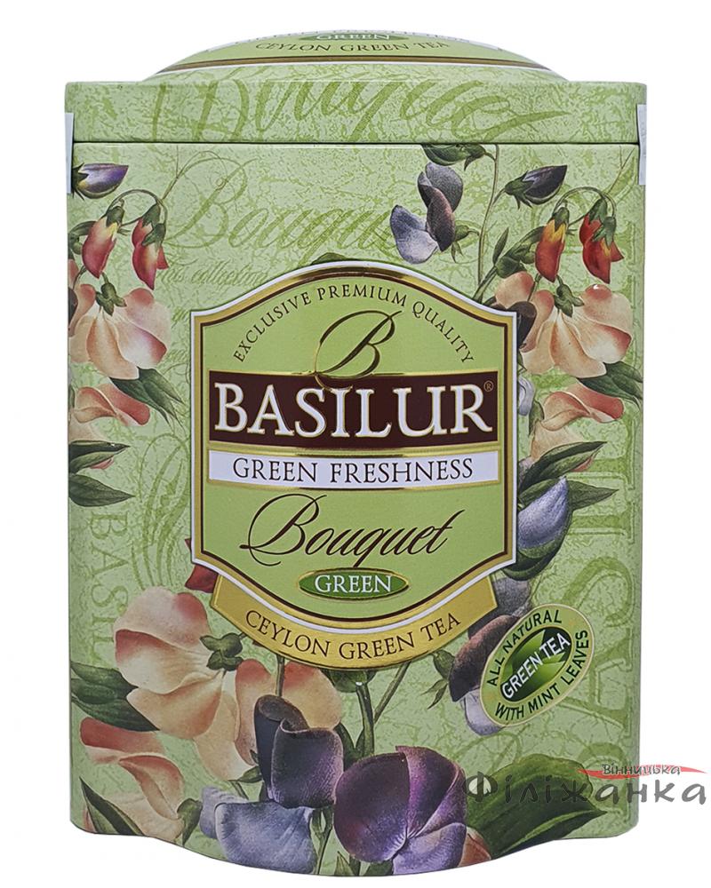 Чай Basilur зеленый Букет Зеленая свежесть 100 г ж/б (55120)