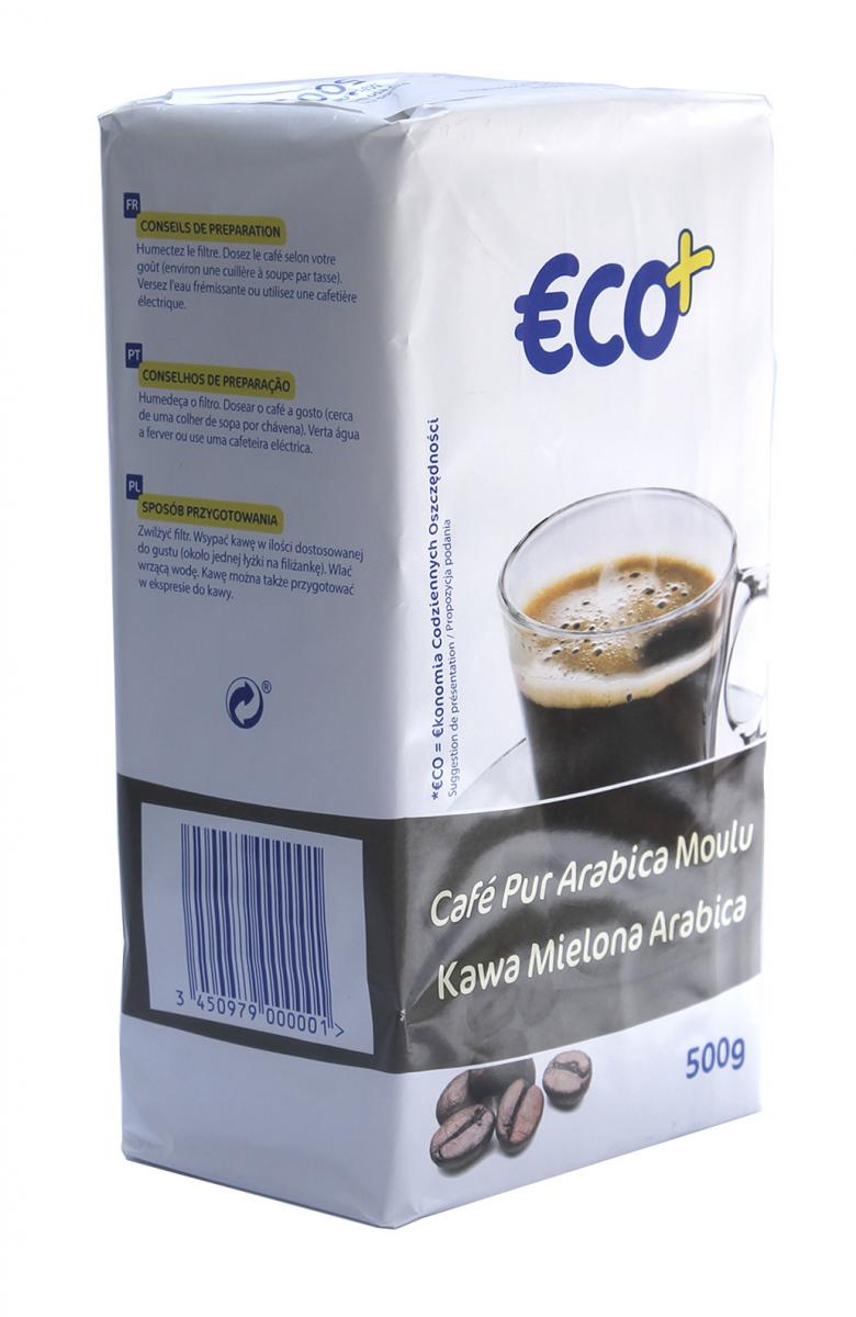 Кофе молотый Eco+ Cafe Pur Arabica Moulu 500 г (1826)