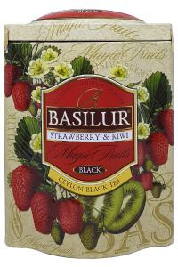 Чай Basilur чорний Magic Fruits "Полуниця та ківі" 100 г ж/б (55190)