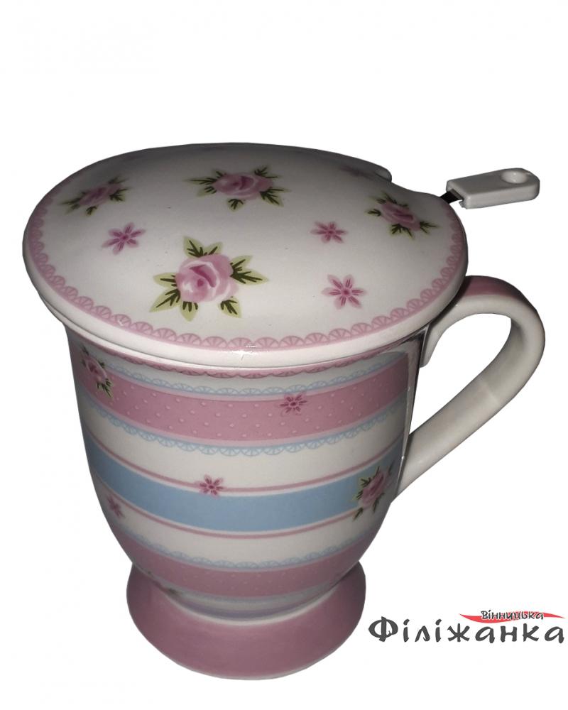 Чашка з металевим ситом і ложкою Great Coffee "Голландська" 300 мл (53441)