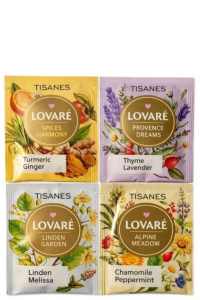 Чай Lovare Tisanes Blend Assorted Травяной Ассорти в пакетиках 50 шт*1,5 г (59947)