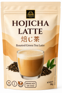 Чай матча Bardollini Hojicha Latte на основі обсмаженого зеленого чаю (ходзича) 90 г (61234)