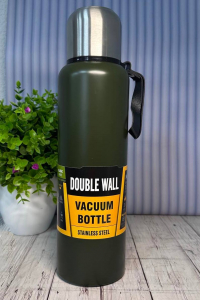 Термос Double Wall з подвійними стінками зелений 1500 мл (59143)