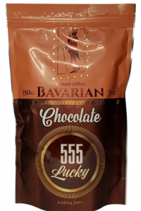Кава Lucky 555 Bavarian Chocolate Баварський Шоколад розчинна 150 г (59851)