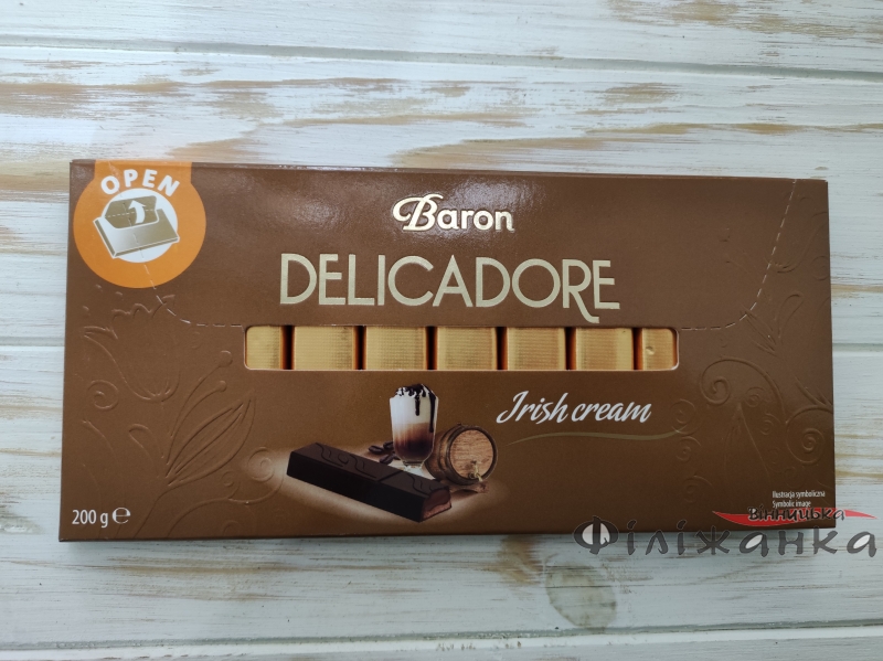 Шоколад DELICADORE Baron Ірландський крем 200 г (52231)
