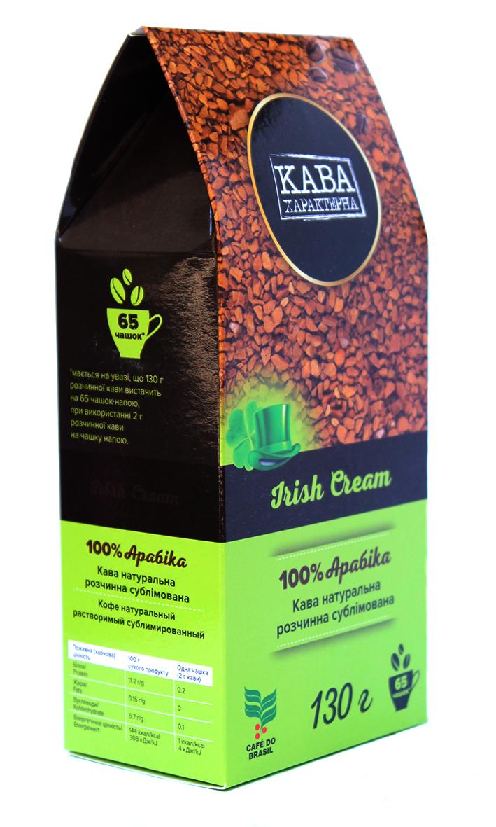 Кофе растворимый Кава Характерна Irish Cream с ароматом ирландского крема 130 г (52490)