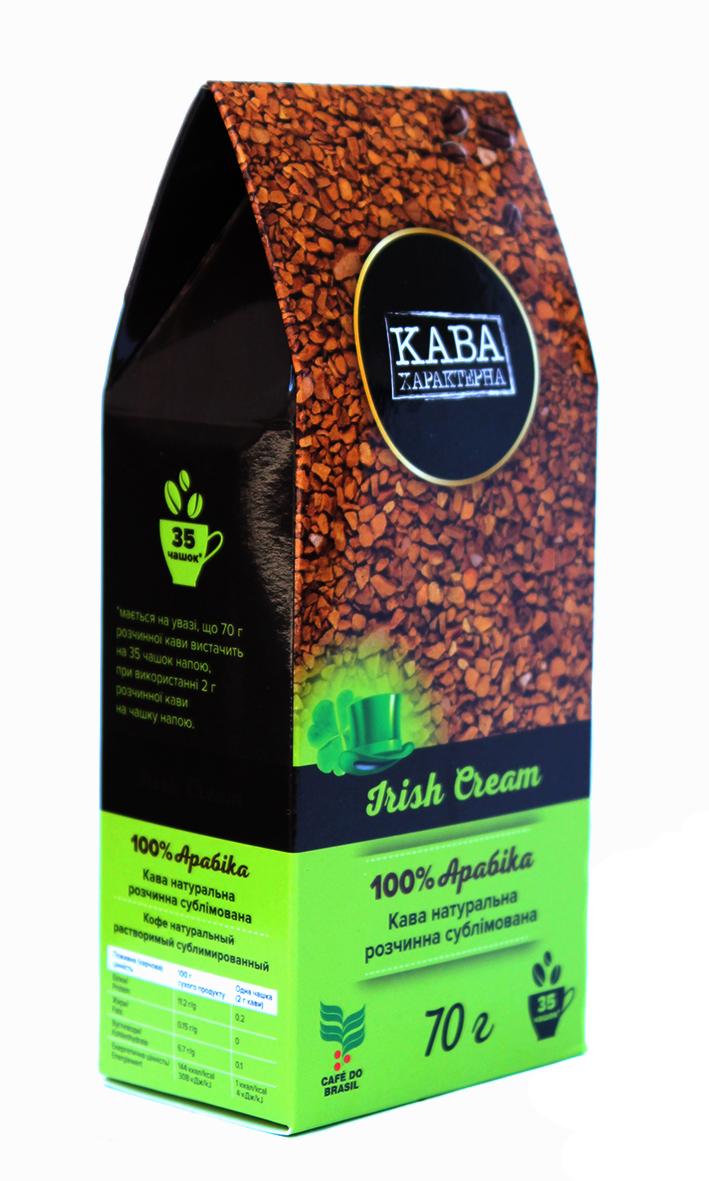 Кава розчинна Кава Характерна Irish Cream з ароматом ірландського крему 70 г (52489)