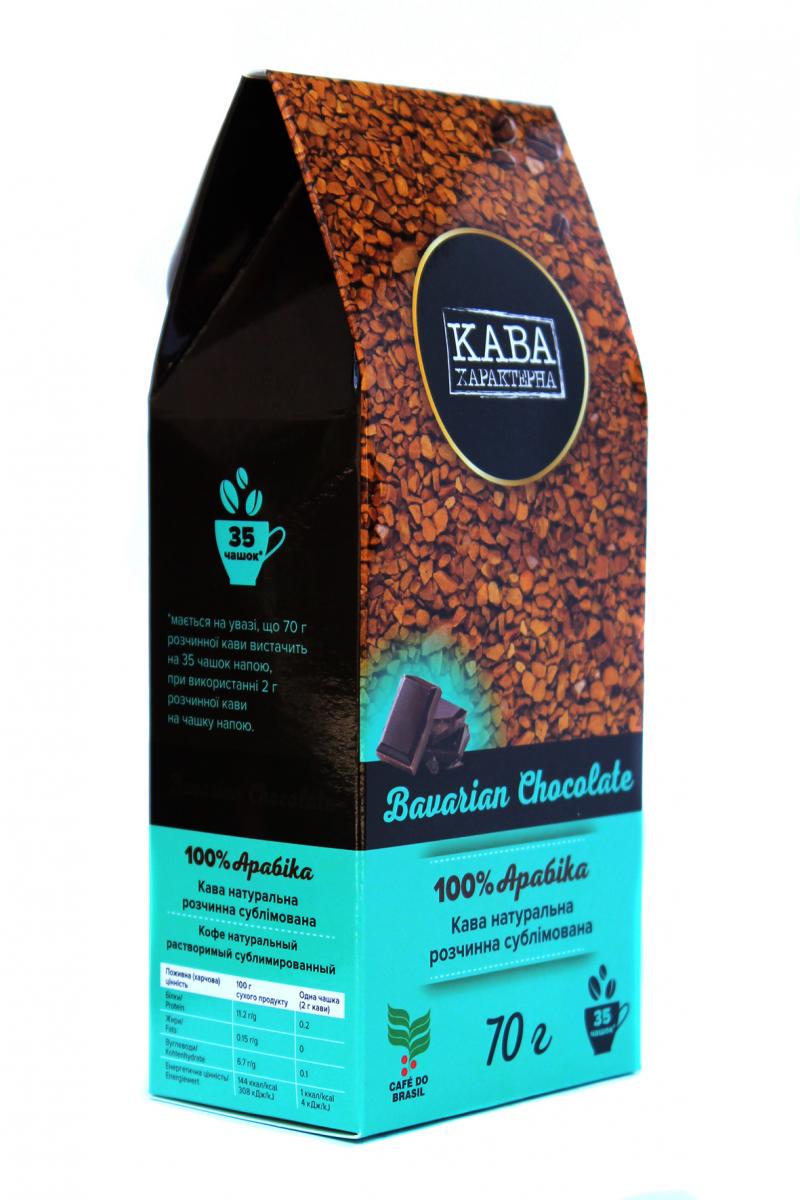 Кофе растворимый Кава Характерна Bavarian Chocolate с ароматом баварского шоколада 70 г (52493)