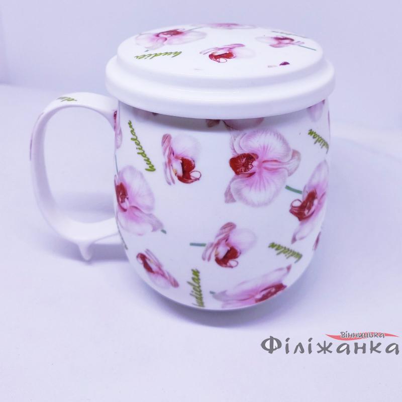 Чашка з металевим ситом Great Coffee  Лісова пісня 380 мл