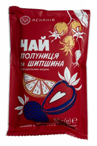 Чай Ascania концентрований Полуниця та Шипшина з натуральним медом 12 шт/уп (60964)