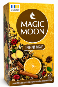 Чай Magic Moon Пряний імбир з корицею,шипшиною ,імбирем та лимоном 20 пакетиків (60309)