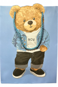 Пакет подарунковий Круте ведмежа 18*24*8,5 см в асортименті (61136)