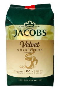 Кава Якобс Монарх в зернах Velvet Gold Crema 1кг (60947)
