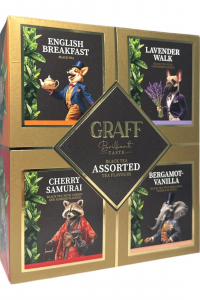 Чай Graff чорн. Асорті чайних смаків 32пак*1,5г (61035)