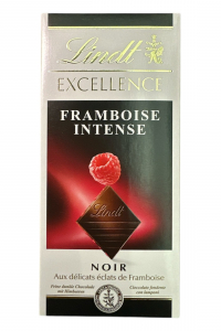 Шоколад Lindt черный с малиной 100г (61043)