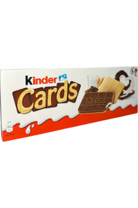 Печиво Kinder Cards з м'яким молочним кремом та хрусткою вафелькою 128г 5шт  (61070)