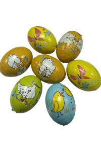 Шоколадні цукерки Only пасхальні яйця в сітці з горіхово-кремовою начинкою 84г (61080)