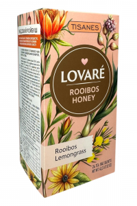 Чай Lovare Медовий ройбуш бленд ройбуша та трав'яного чаю зі стевією 24 пакетика по1,8г (61165)