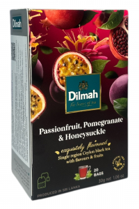 Чай Dilmah чорний зі смаком маракуї, гранату та жимолості 20 пакетиків (60530)